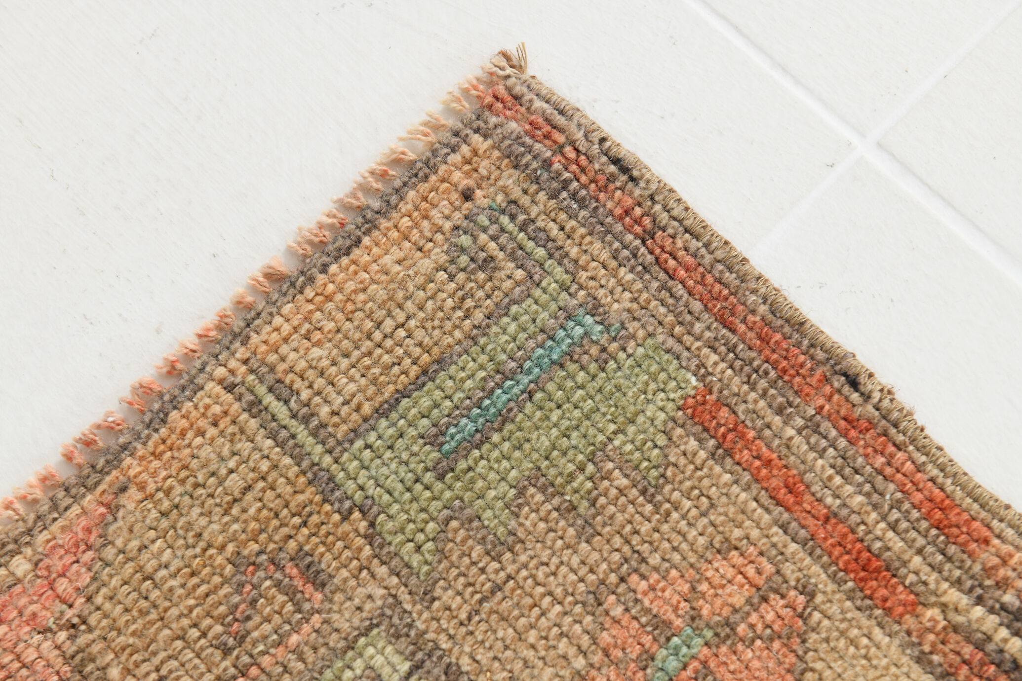 5x11 handmade wool oushak rug 344	x151cm