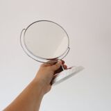 Standing mirror, porcelain base, vintage