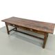 Authentic French farmhouse table from 1890 in solid oak with two drawers.