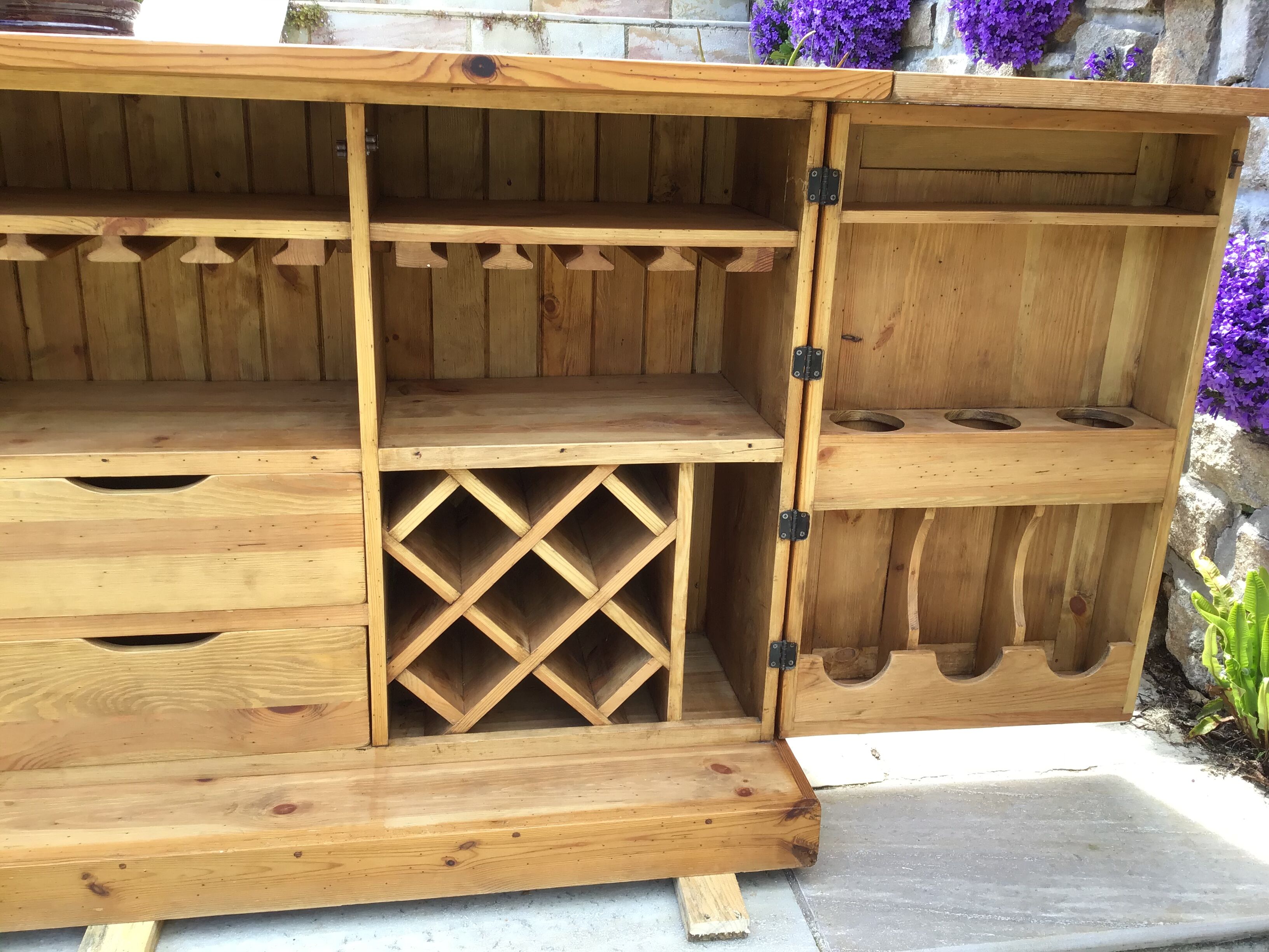 Folding bar furniture