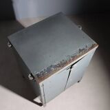 Vintage industrial furniture in wood and metal, Italy, 1960s, original