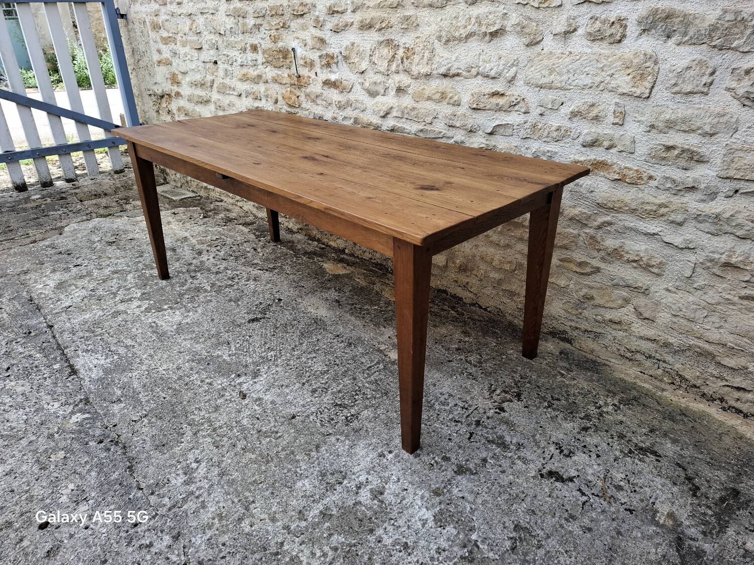 Weathered farm table