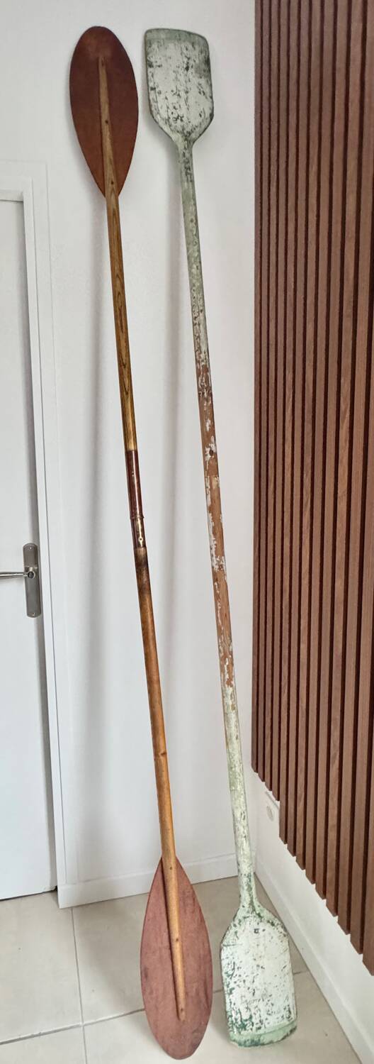 Ancien lot de trois rames en bois vintage