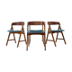 1960s Dining chairs by Henning Kjaernulf for Boltinge Støle Møbelfabrik, set of 4
