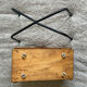 Compass worker wood and metal worker vintage sewing box