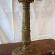 Lampe en bronze et velours 70 cm