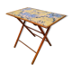 Table pliante bambou et tissu