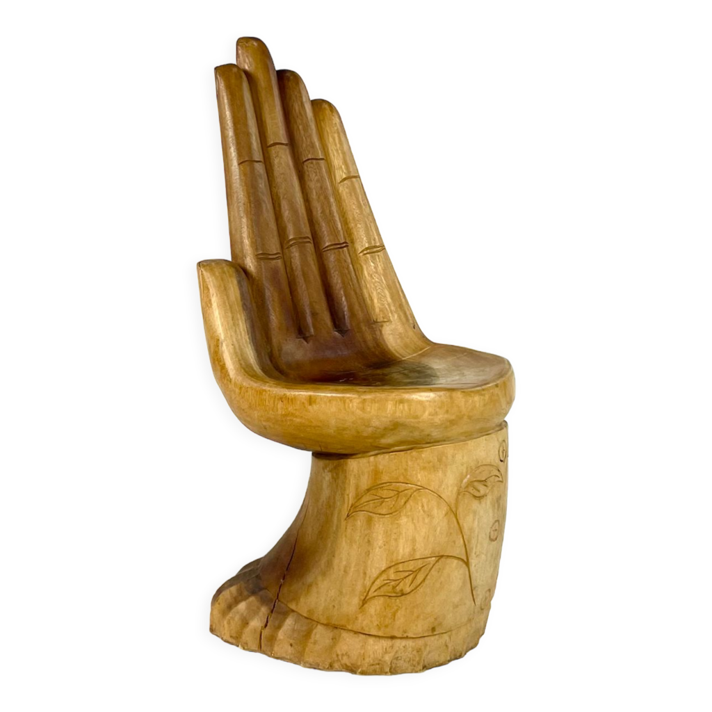 Buddha chair hand shaped sale