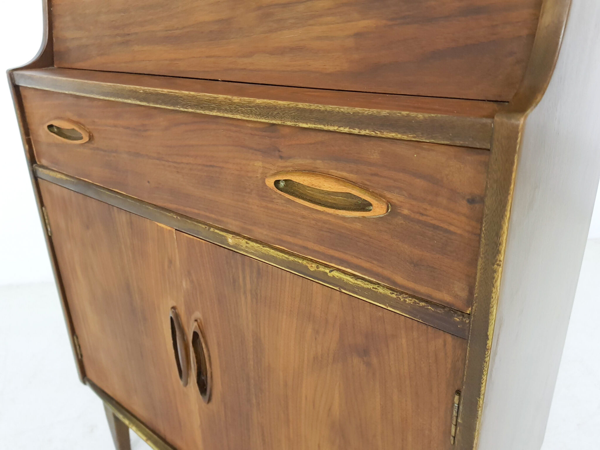 Small teak vintage desk
