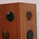 Lampe scandinave en teck et verre 1960