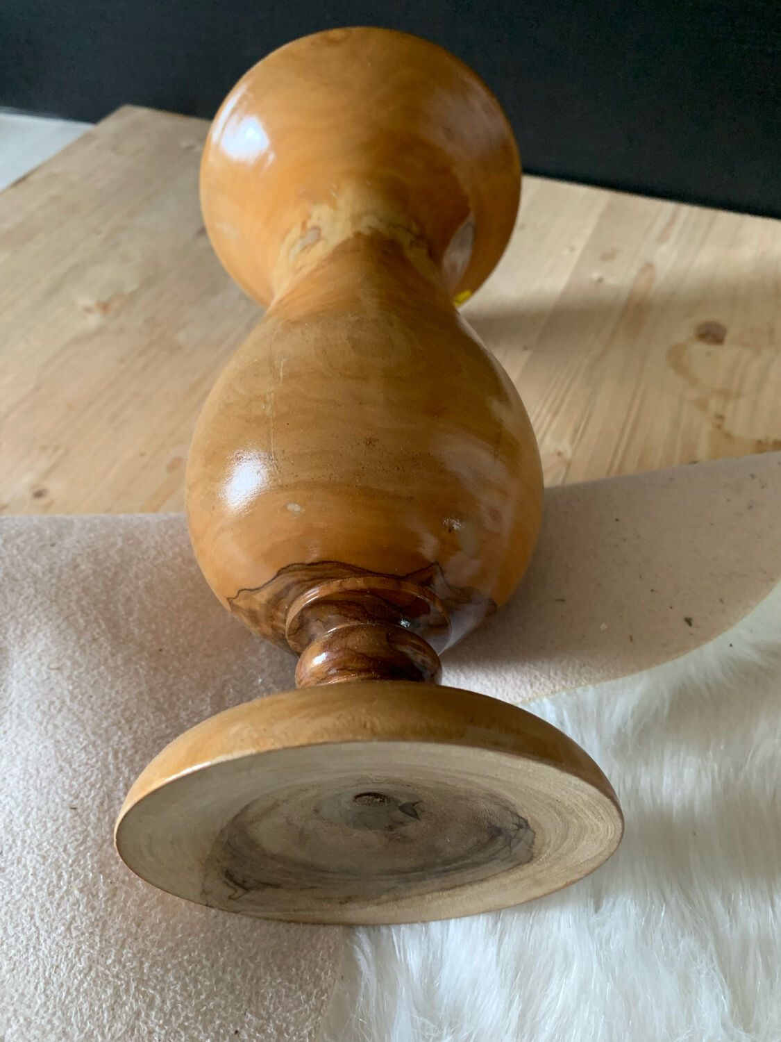 Wooden vase