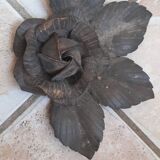 Art deco mirror in wrought iron