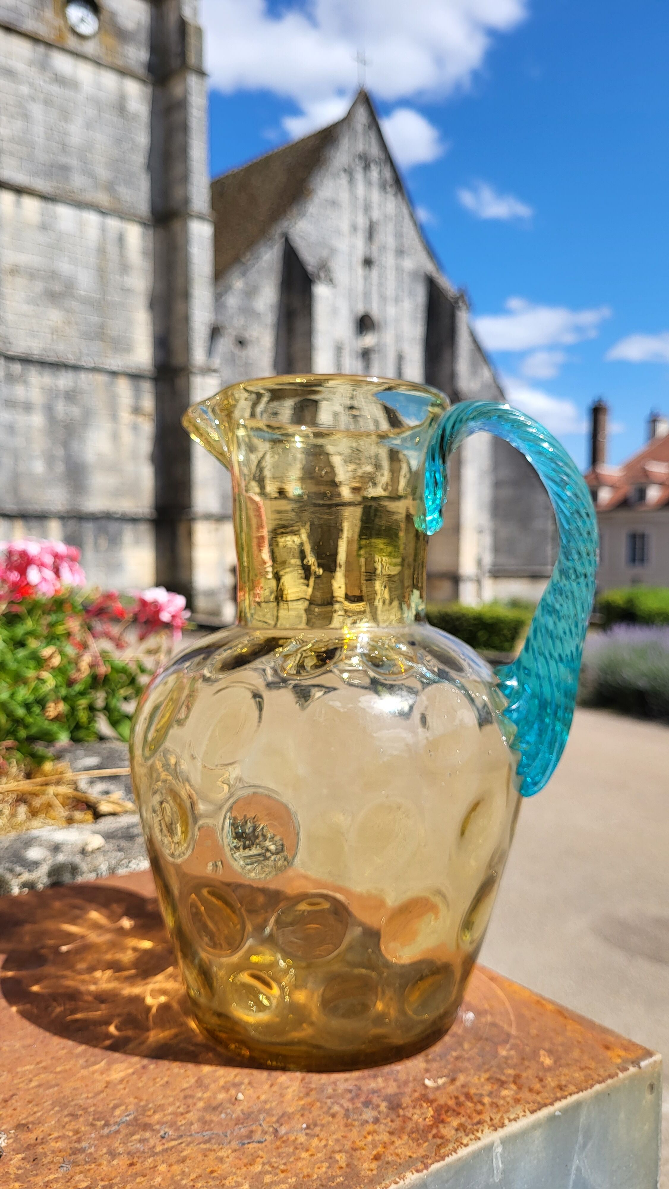 Georges Sand Portieux glass pitcher