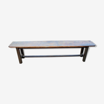 Banc ancien en bois rustique 180 cm