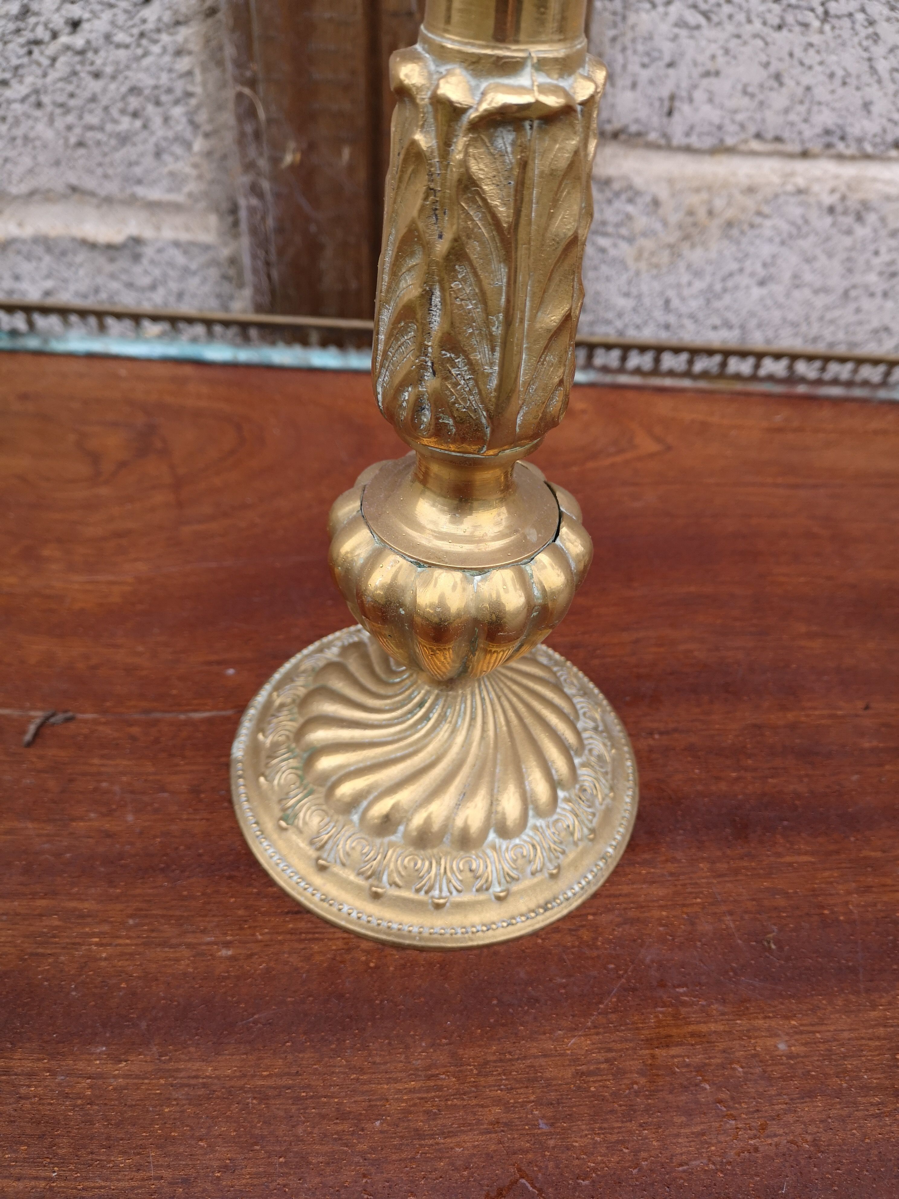 Pair of golden candlesticks