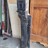 Belgian black marble fireplace without veining