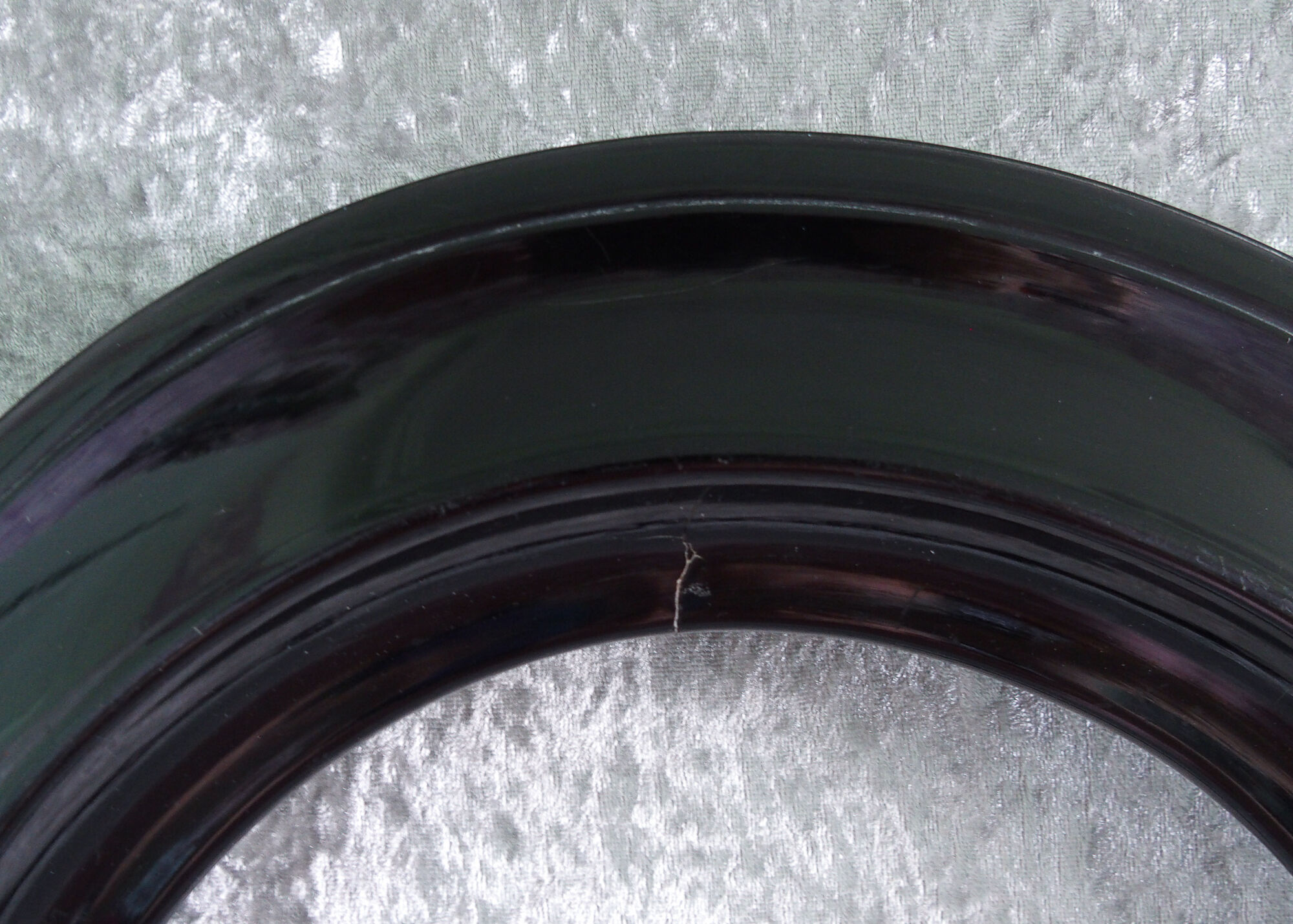 Napoleon III black oval frame