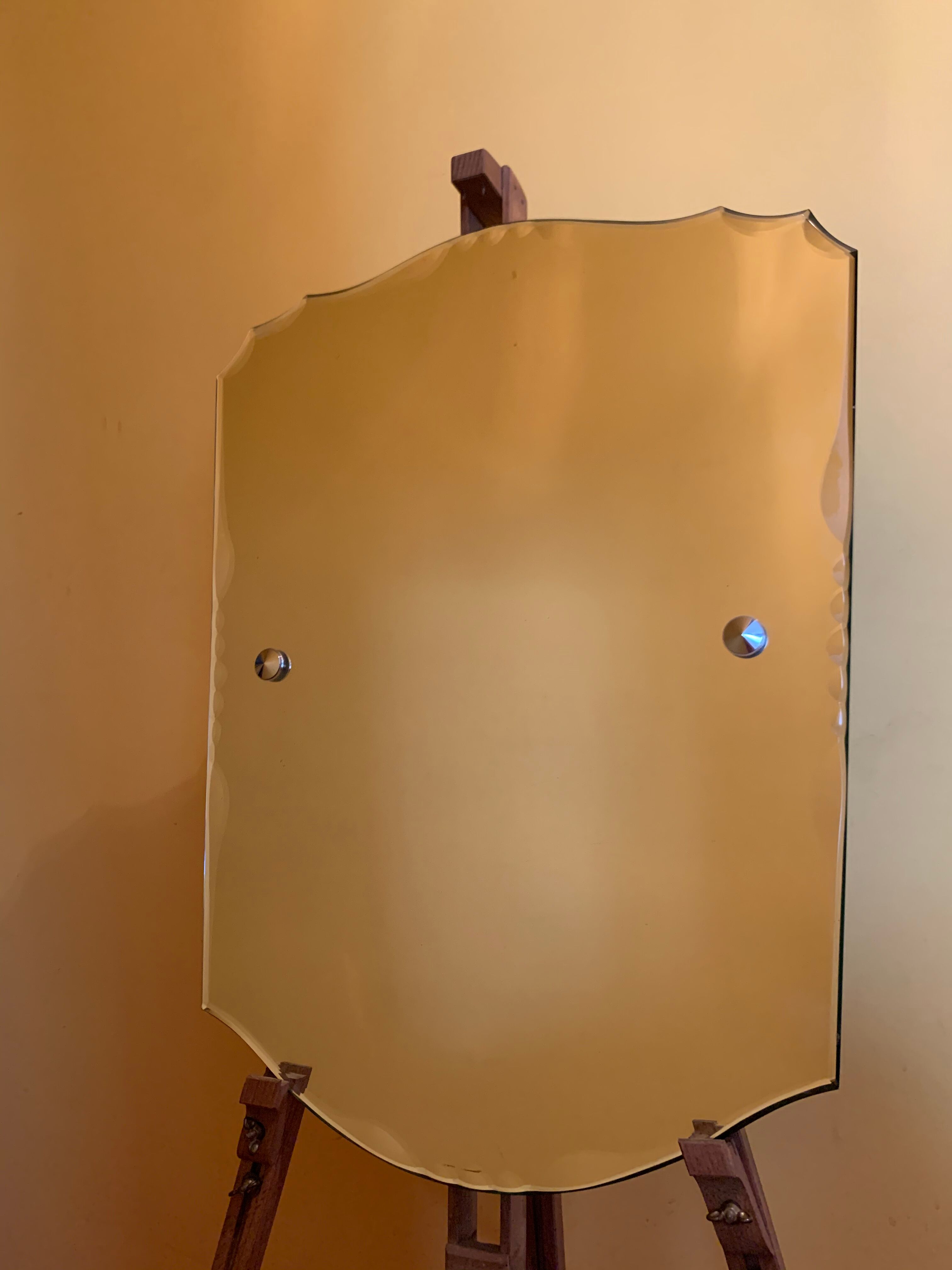 Mirror Art Deco bevelled year 1967