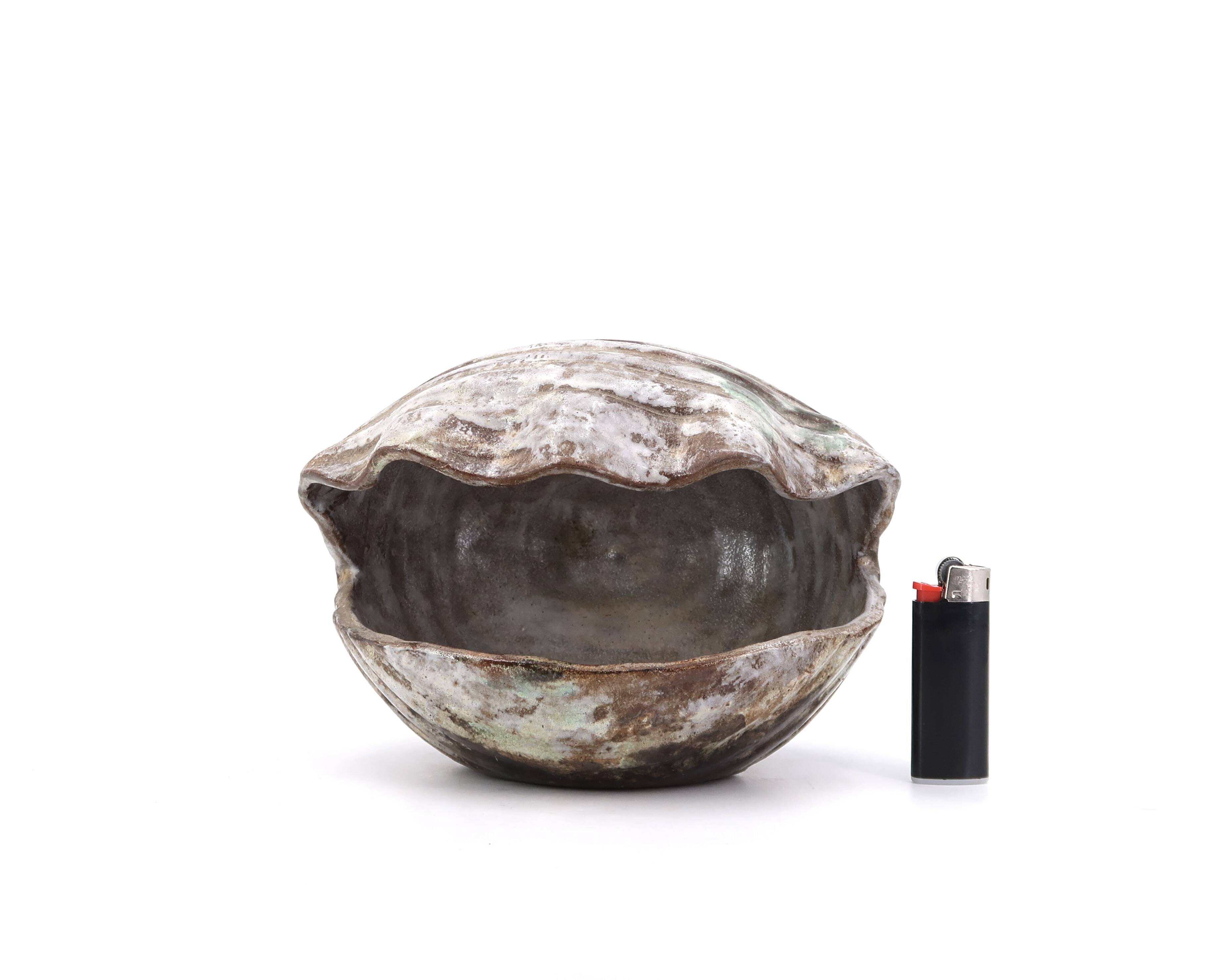 Ceramic shell emptier by Kostanda, Vallauris, 1960s