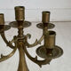 Paire de bougeoirs chandeliers candélabres en laiton