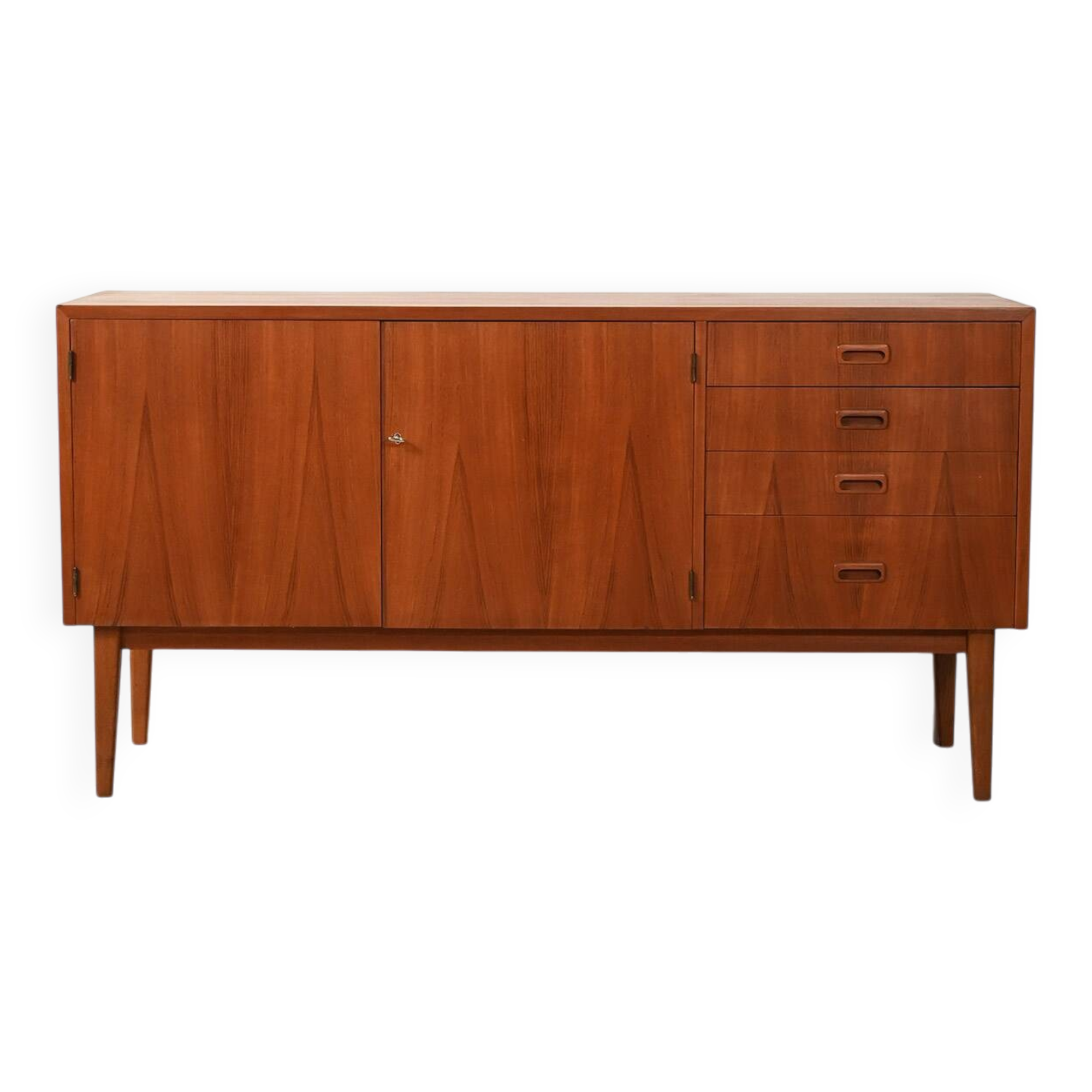 Early-1960s Scandinavian teak sideboard with drawers