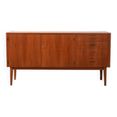 Buffet scandinave en teck des années 1960 avec tiroirs