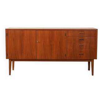 Early-1960s Scandinavian teak sideboard with drawers