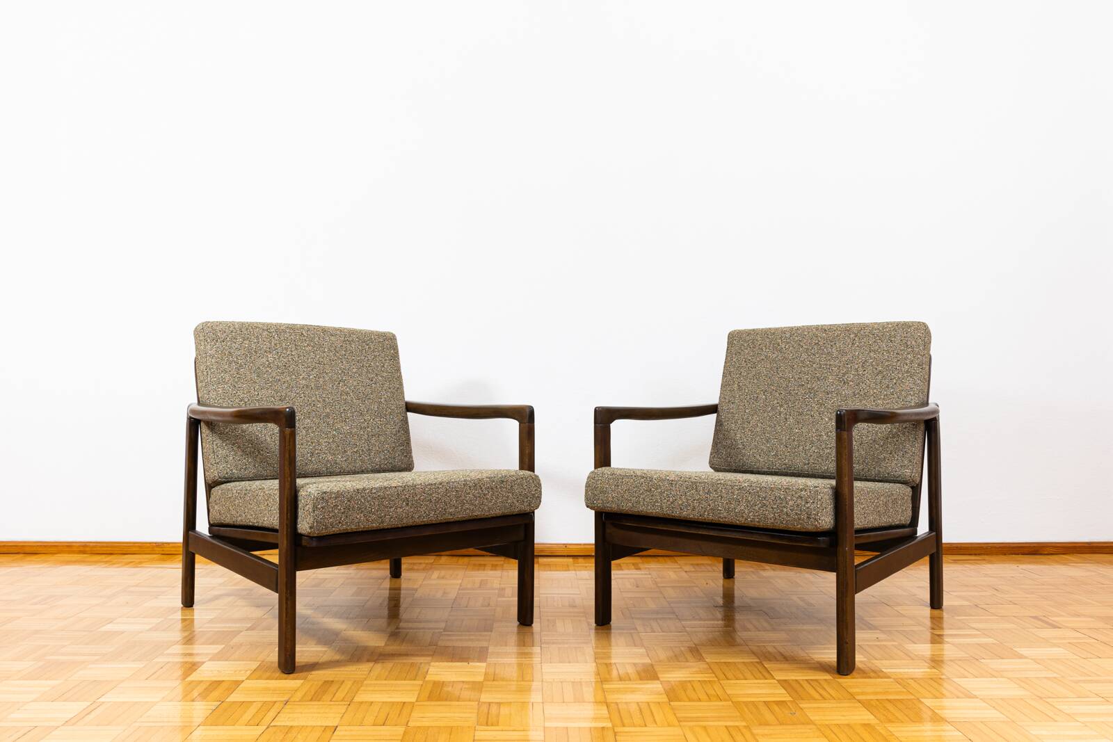 Mid Century Armchairs By Zenon Bączyk, 1960's, Set Of 2