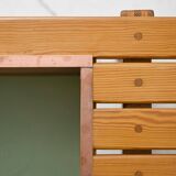Scandinavian bench with planter