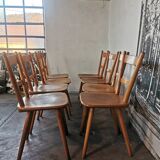Set of 8 60s bistro chairs