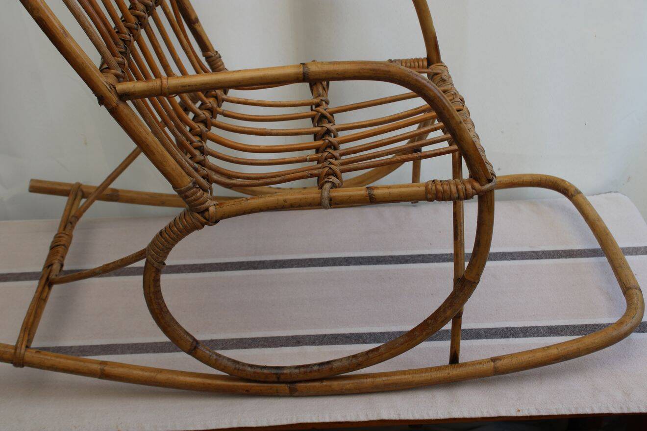 Chaise enfant en rotin