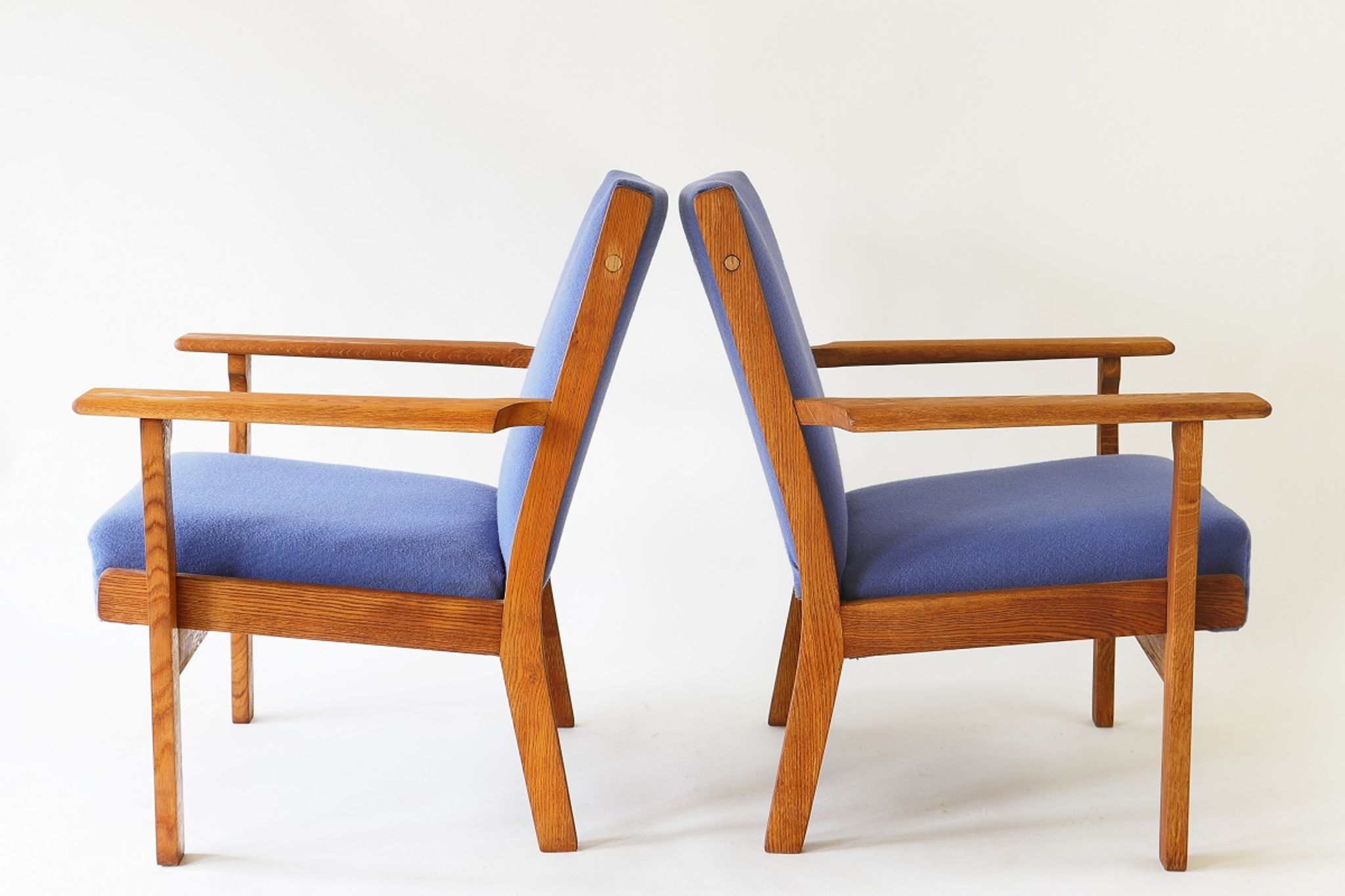 Club armchairs Hans. J. Wegner, Denmark, 1960s