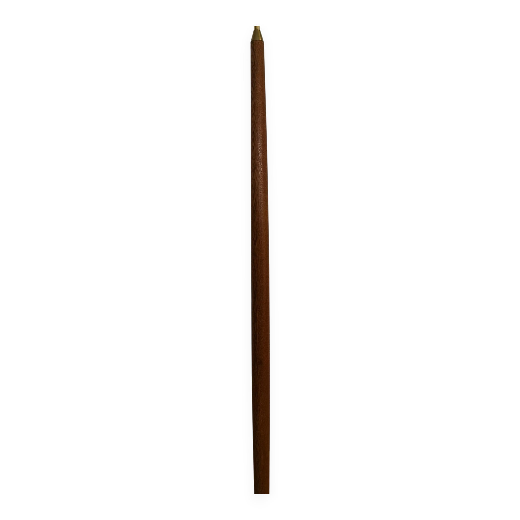 Mid-century floor lamp in teak and brass by Falkenbergs Belysning, Sweden, 1960s.
