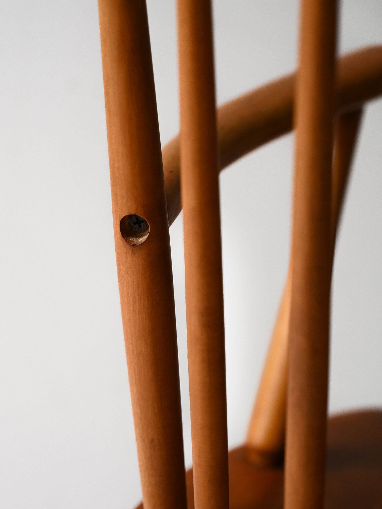 Scandinavian rocking chair 1950s/60s in beech and teak