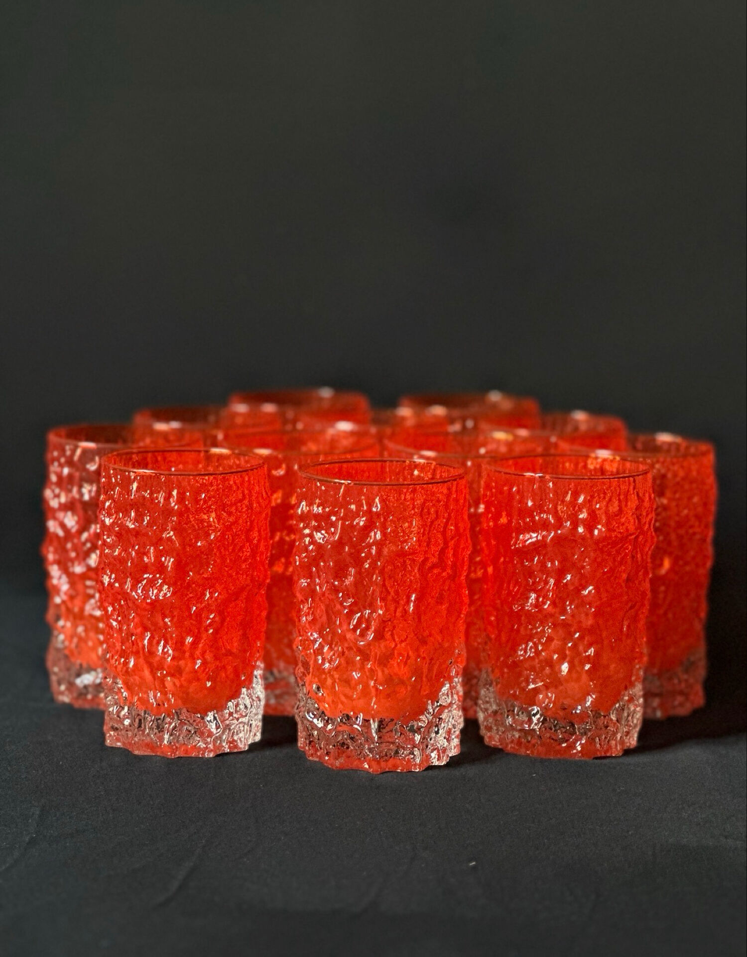 12 glasses Geoffrey Baxter