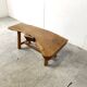 Vintage wooden brutalist coffee table, 1960s