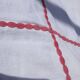 Vintage white linen tablecloth