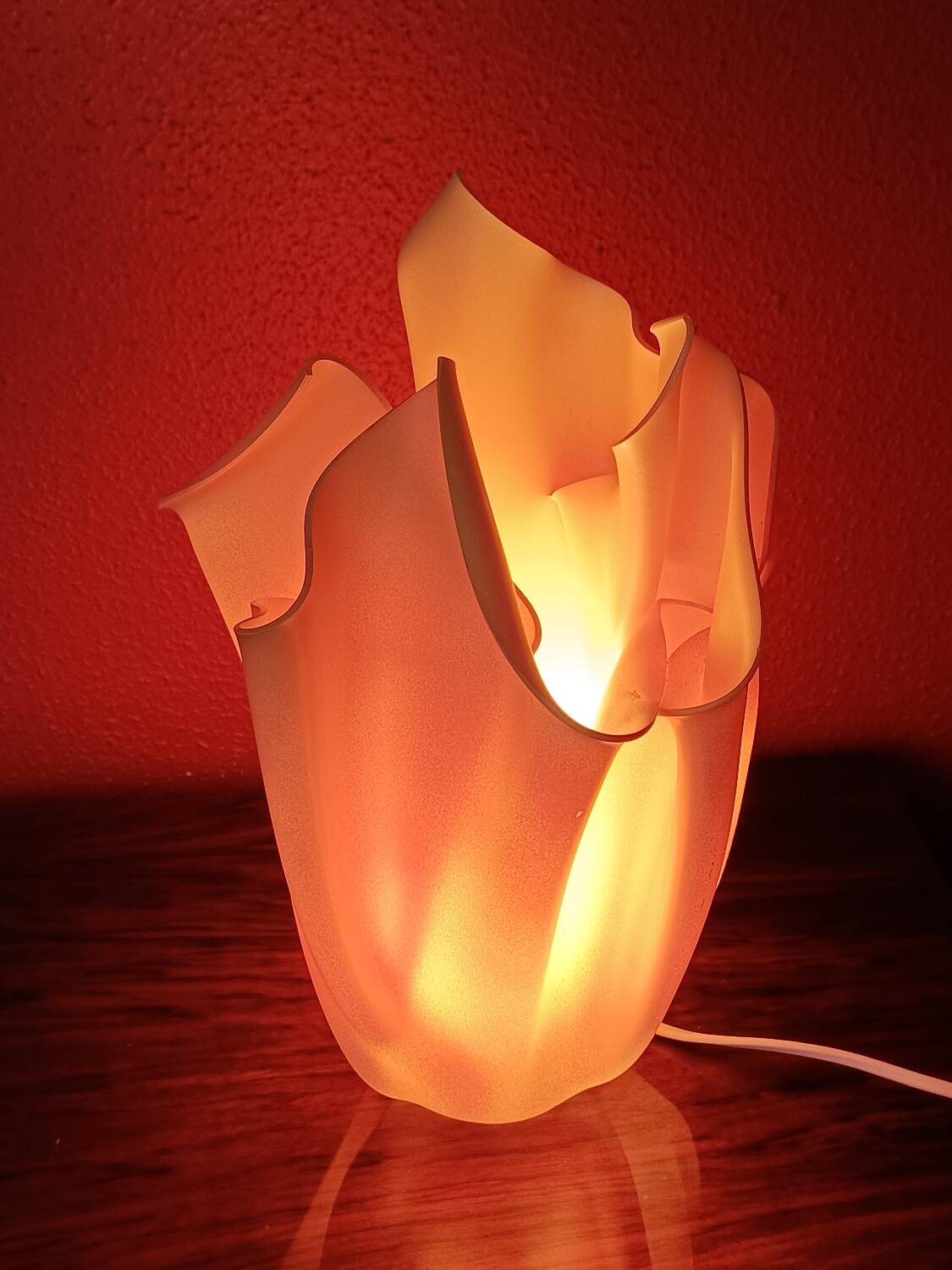 Vintage Exclarares draped lamp