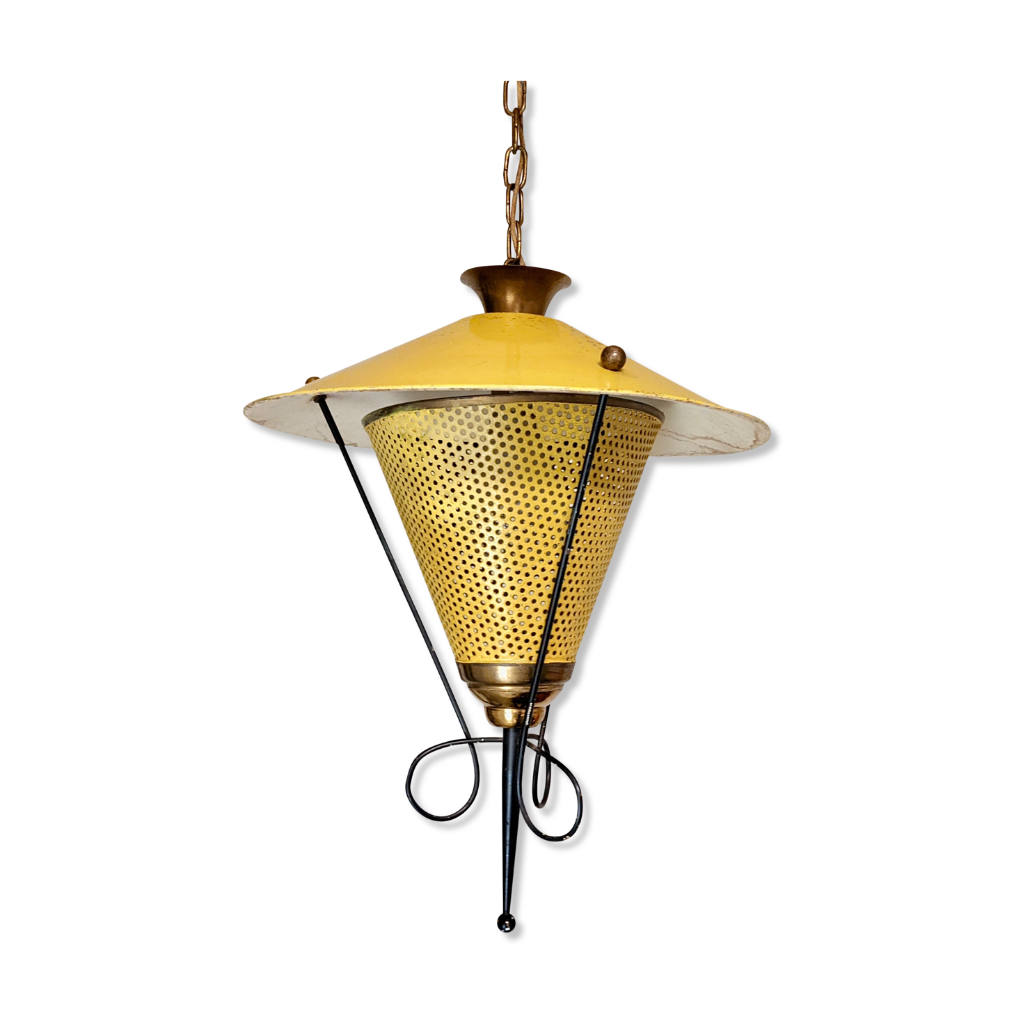 Suspension in perforated sheet metal