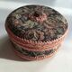 Jewelry box decorated with floral fabric