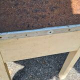 Old stool shoeshine chest / formica / 1950s