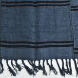 Blue & Black Striped Kilim Rug, 163x237Cm
