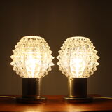 Ensemble de deux lampes de table de Kamenicky Senov, années 1960