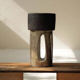 Large sculptural glazed ceramic planter, circa 1970