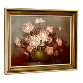 Nature morte sur toile ancienne