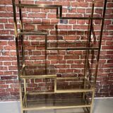 Gold metal shelf