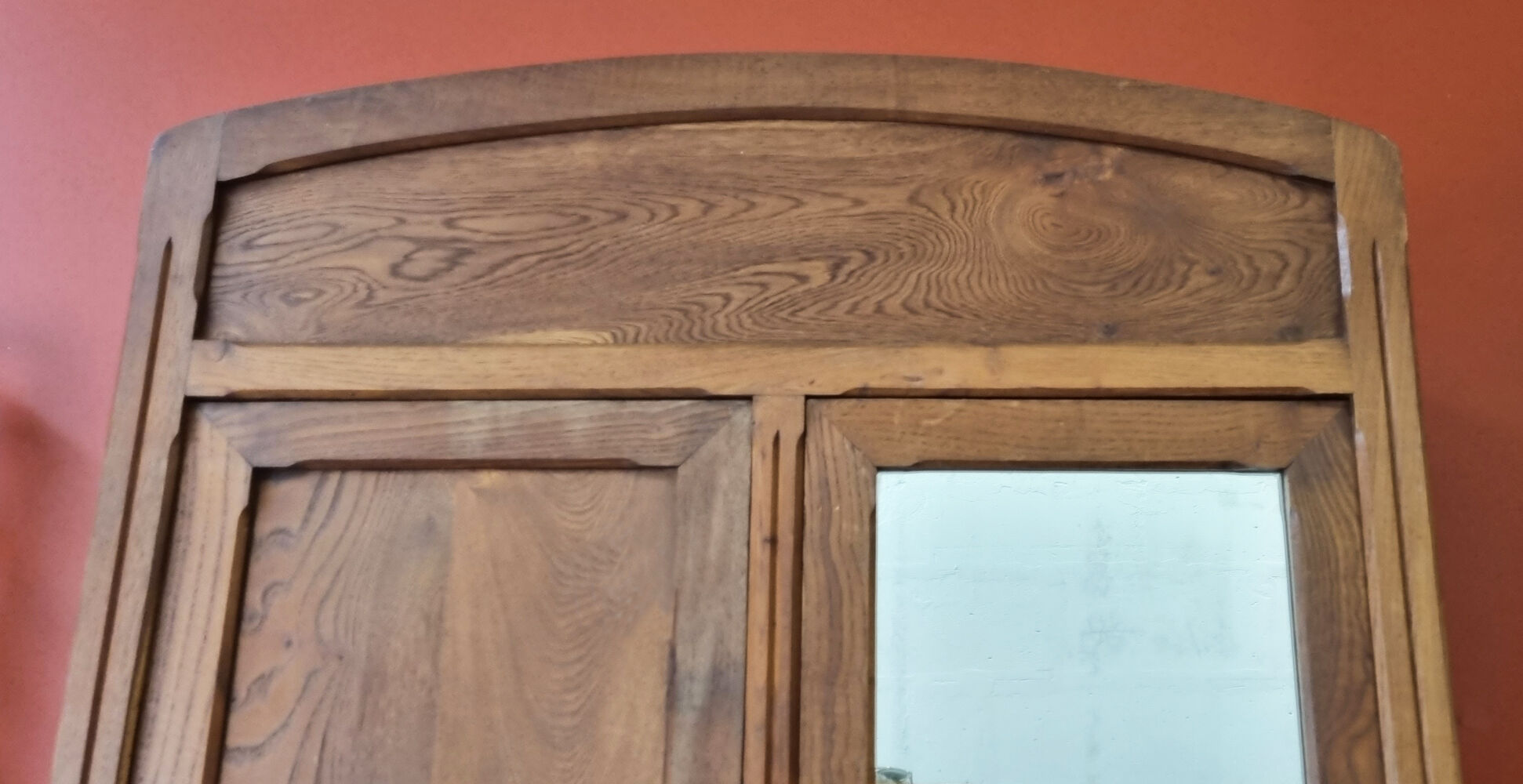 Parisian wooden wardrobe, 3 in 1, vintage 60s