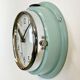 Vintage blue citizen navy wall clock, 1970s