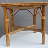 Square rattan coffee table