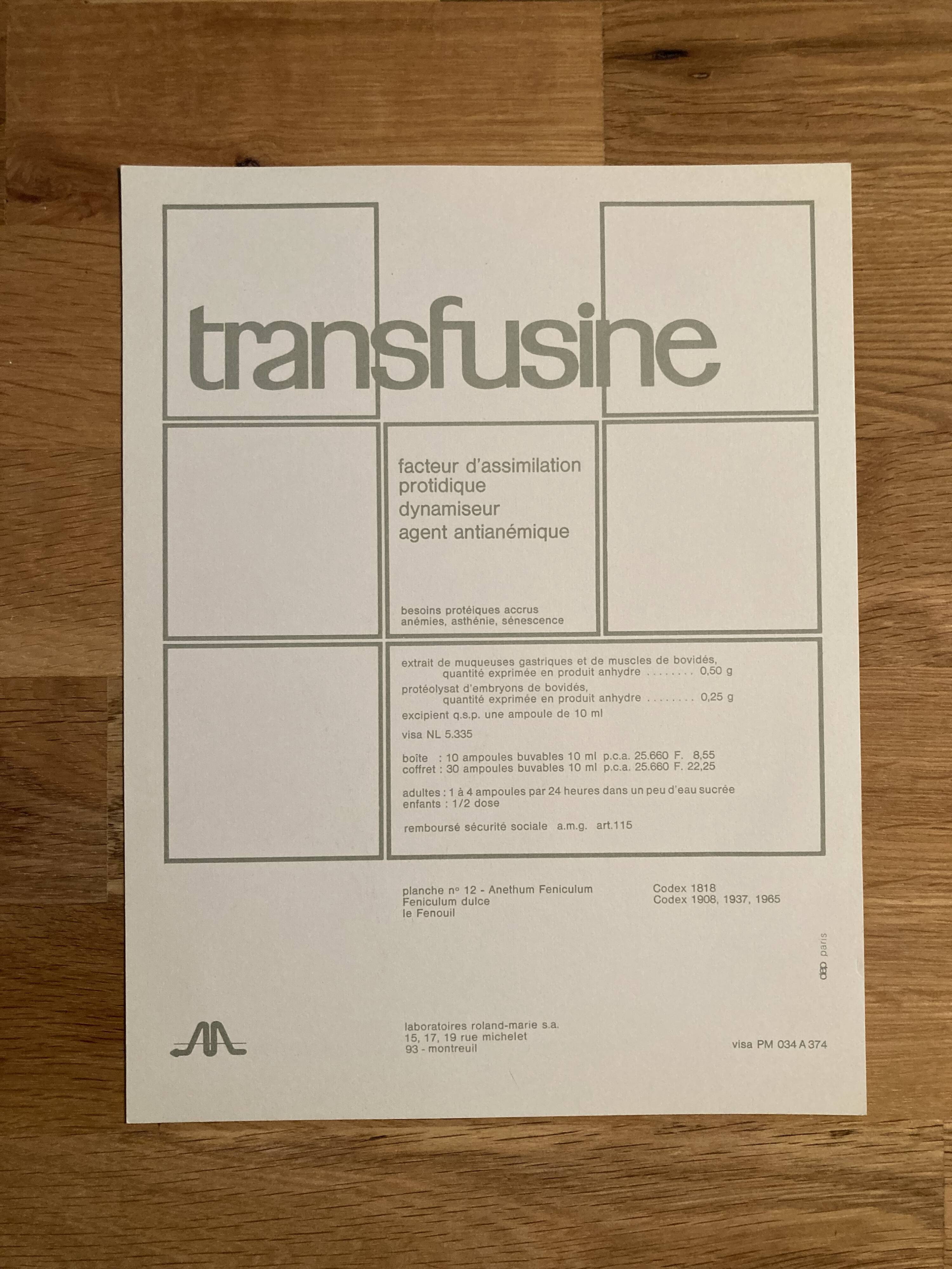 Botanical poster Anethum Feniculum